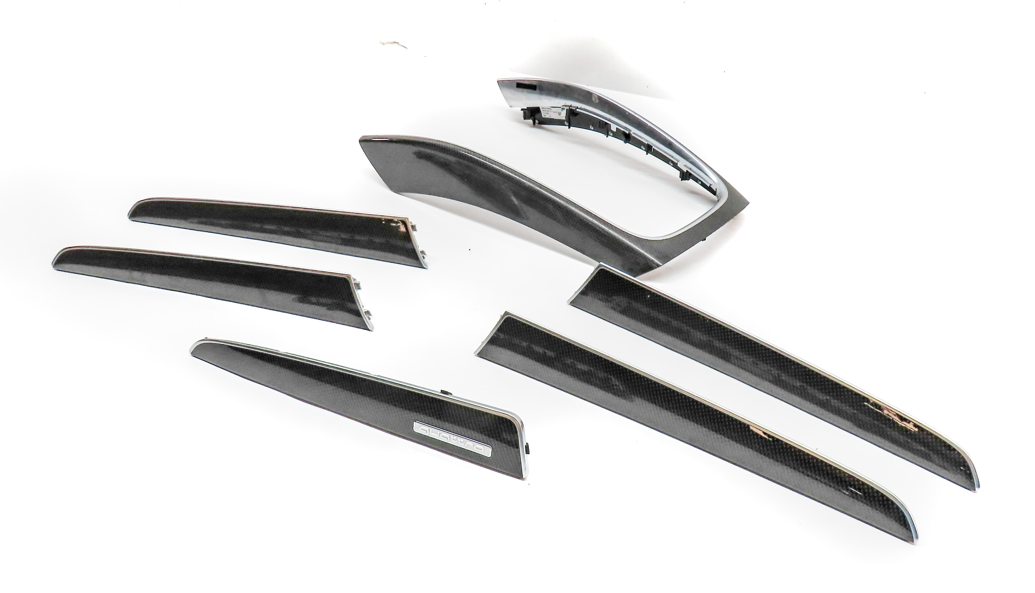 2016 AUDI SQ5 (B8 8R) INTERIOR DASH CENTER CONSOLE DOOR TRIM SET (Carbon) — exact item pictured